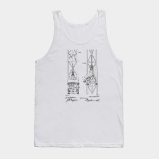 Mine Elevator Vintage Patent Hand Drawing Tank Top